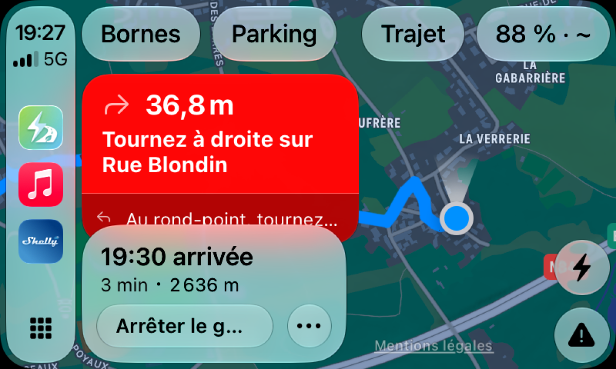 Éclair — Apple CarPlay navigation
