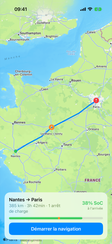Planificateur de trajet Éclair