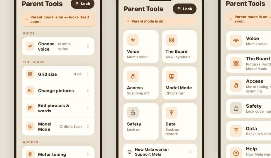 Mela family vocabulary editor