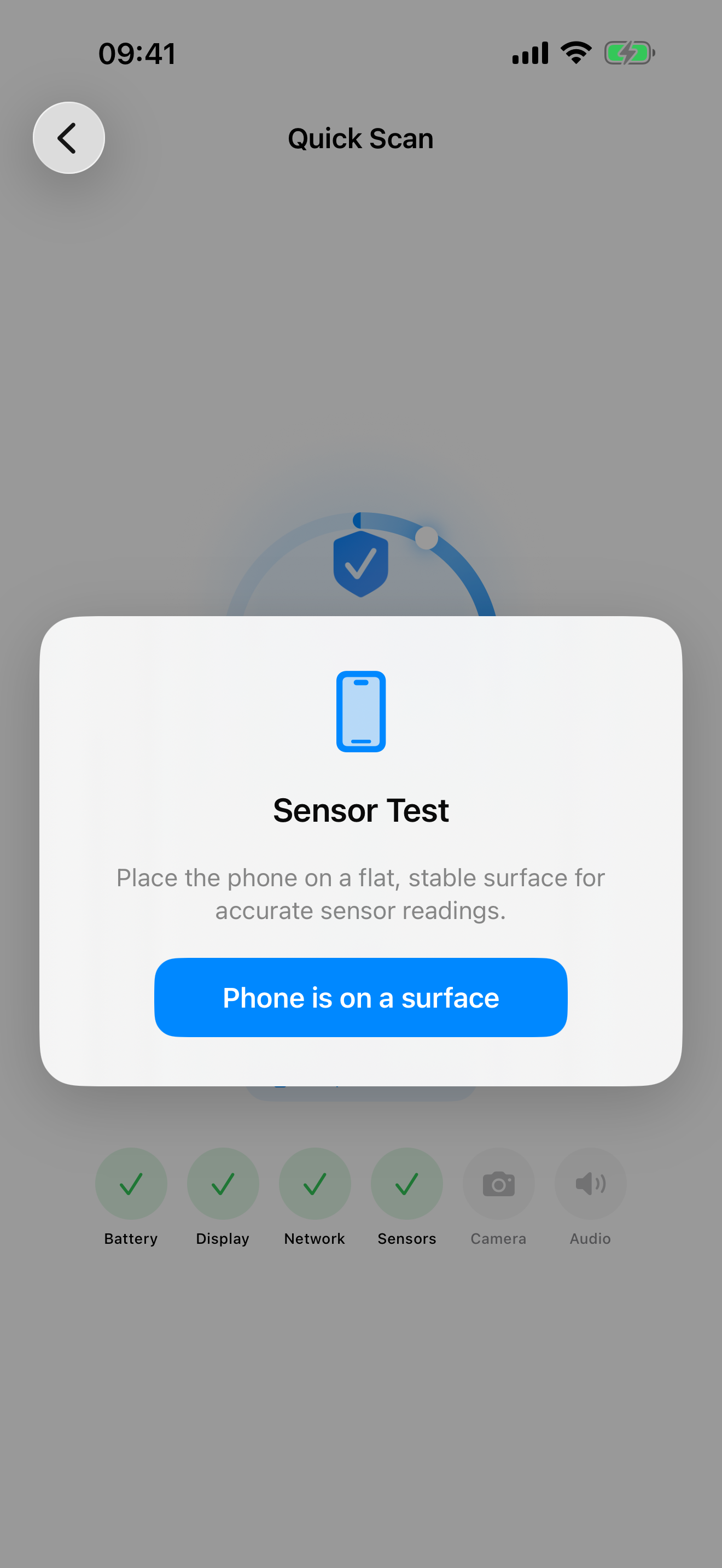 ProofCheck hardware diagnostic results showing component-level pass/fail grades